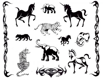 Tribal Animal Tattoos Gallery